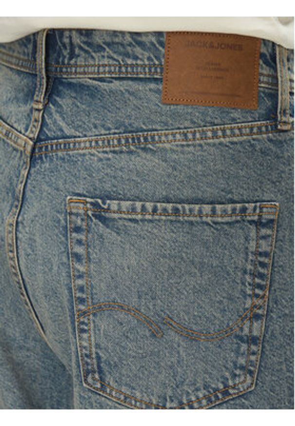 Jack & Jones - Jack&Jones Szorty jeansowe Iron 12272552 Niebieski Baggy Fit. Kolor: niebieski. Materiał: bawełna