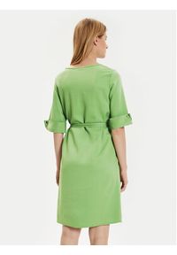 BOSS - Boss Sukienka codzienna Drimie1 50519434 Zielony Regular Fit. Okazja: na co dzień. Kolor: zielony. Materiał: wiskoza. Typ sukienki: proste. Styl: casual #3