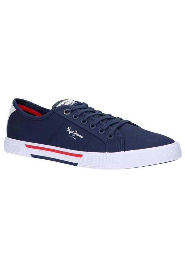 Buty męskie Pepe Jeans Bradyen Basic. Kolor: niebieski