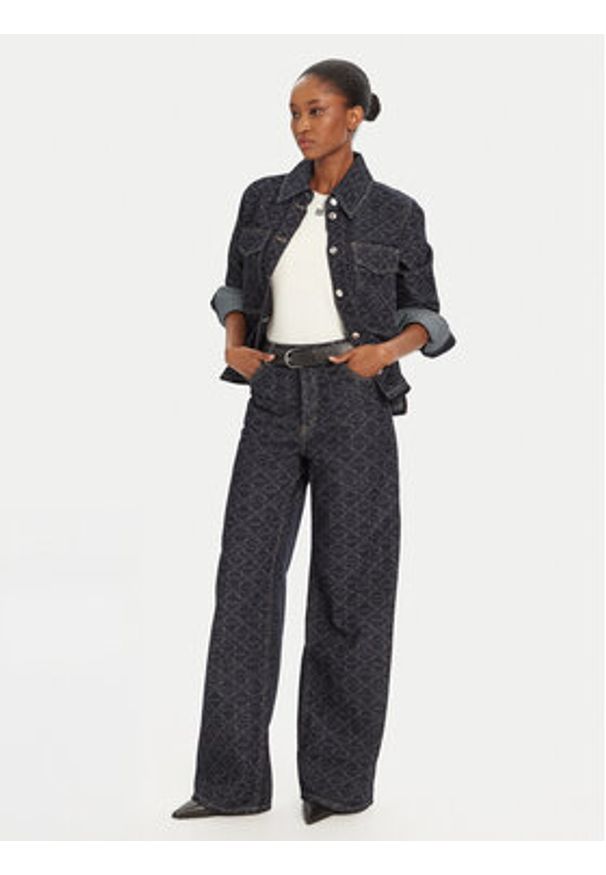 Hugo - HUGO Kurtka jeansowa Gadison 50541531 Granatowy Regular Fit. Kolor: niebieski. Materiał: bawełna