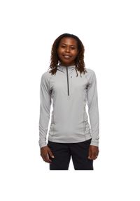 Bluza damska z kapturem Black Diamond Alpenglow Pro. Typ kołnierza: kaptur. Kolor: szary. Styl: sportowy. Sport: wspinaczka, turystyka piesza #1