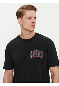 Hugo T-Shirt Dasko 50515067 Czarny Regular Fit. Kolor: czarny. Materiał: bawełna