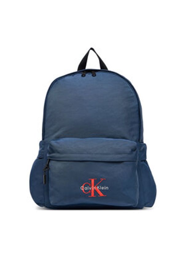 Calvin Klein Plecak Bold Round Backpack LV04D3114G Granatowy. Kolor: niebieski. Materiał: materiał