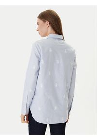 TOMMY HILFIGER - Tommy Hilfiger Koszula WW0WW49386 Błękitny Relaxed Fit. Kolor: niebieski. Materiał: bawełna #2