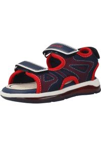 Geox - Sandały GEOX B SANDAL TODO BOY Czerwony. Kolor: czerwony. Materiał: tkanina. Sezon: lato