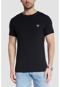 Guess - GUESS Zestaw czarnych męskich koszulek Caleb Hero 2PACK. Kolor: czarny