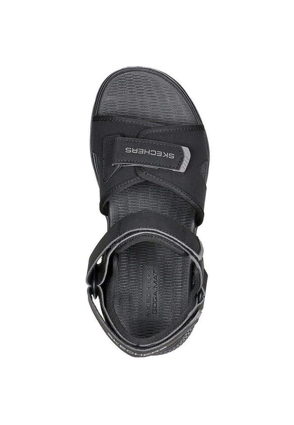 skechers - Sandały Skechers Go Consistent Sandal, Mężczyźni. Kolor: czarny. Materiał: syntetyk, materiał. Sport: pływanie, fitness
