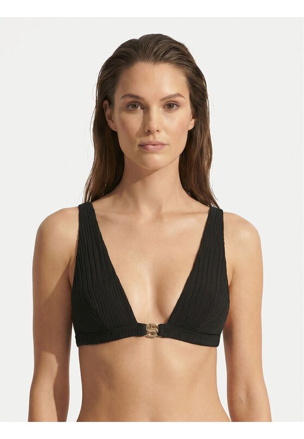 BOSS Góra od bikini 50556645 Czarny. Kolor: czarny. Materiał: syntetyk