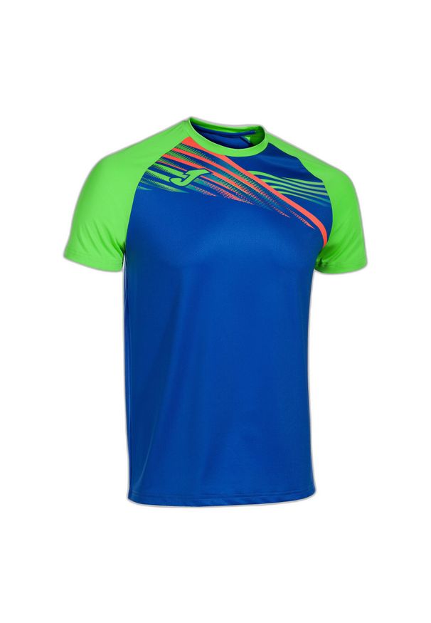 Koszulka do biegania męska Joma Elite X. Kolor: zielony, niebieski, wielokolorowy