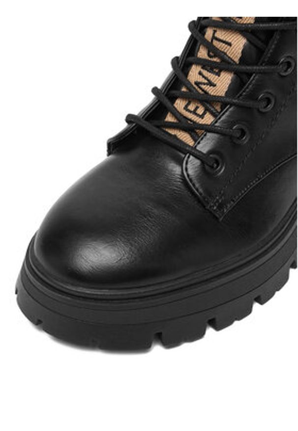 Nine West Trzewiki CEO-TALIA-01 Czarny. Kolor: czarny. Materiał: materiał