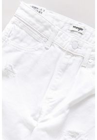 Wrangler - DAMSKIE SPODNIE JEANSOWE WRANGLER RETRO STRAIGHT WHITE DESTROYED W238DM13H 112127869. Styl: retro #5