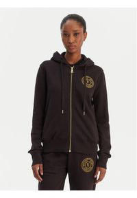 Versace Jeans Couture Bluza 80HAIT02 CF01T Czarny Regular Fit. Typ kołnierza: kołnierzyk włoski. Kolor: czarny. Materiał: bawełna #1