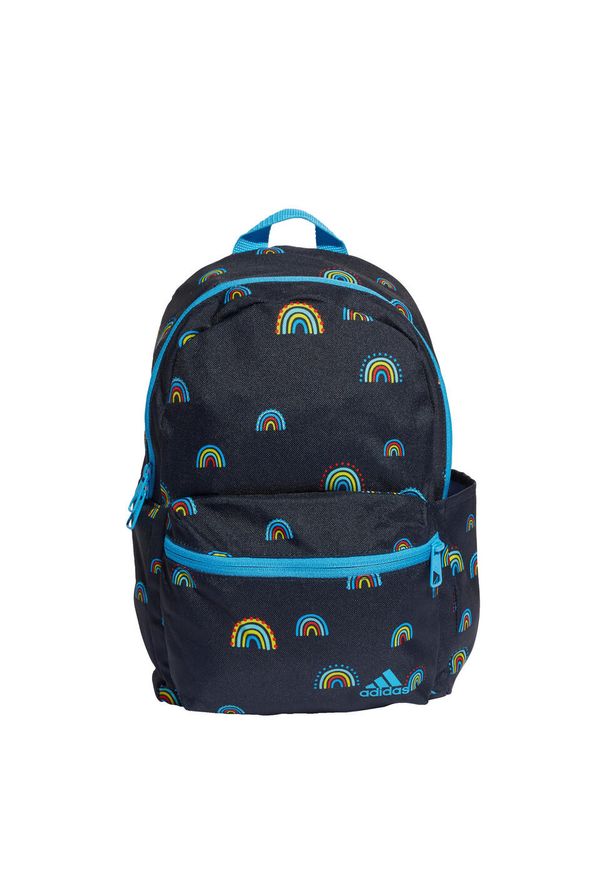 Adidas - Rainbow Backpack. Kolor: czarny, niebieski, wielokolorowy. Materiał: materiał. Wzór: kolorowy