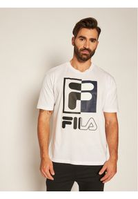 Fila T-Shirt Saku 687475 Biały Regular Fit. Kolor: biały. Materiał: bawełna