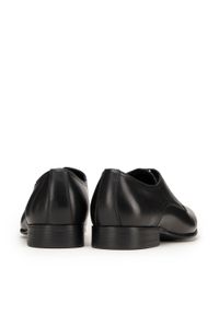 Wittchen - Męskie buty derby skórzane proste czarne. Okazja: do pracy. Kolor: czarny. Materiał: skóra. Wzór: aplikacja, gładki. Styl: elegancki #7