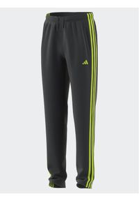 Adidas - adidas Spodnie dresowe Train Essentials AEROREADY 3-Stripes Regular-Fit Joggers HZ0087 Szary Regular Fit. Kolor: szary. Materiał: syntetyk #1