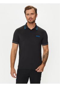 BOSS - Boss Polo Paul Pro 50506203 Czarny Slim Fit. Typ kołnierza: polo. Kolor: czarny. Materiał: syntetyk