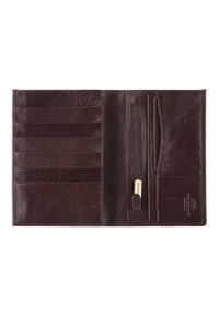 Wittchen - Męski portfel z połyskliwej skóry brązowy. Kolor: brązowy. Materiał: skóra #5