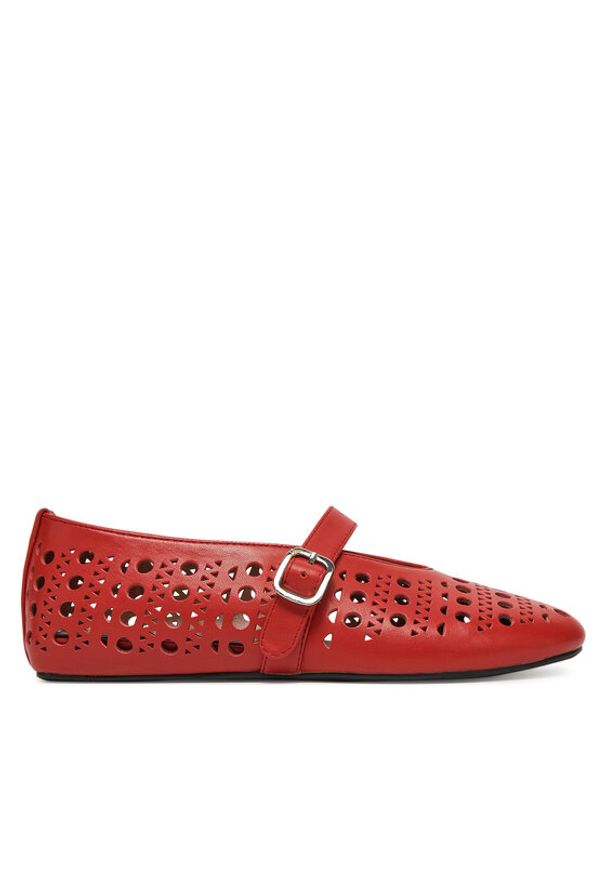 Badura Baleriny ELAN-SLT24067P-55 Czerwony. Kolor: czerwony. Materiał: skóra