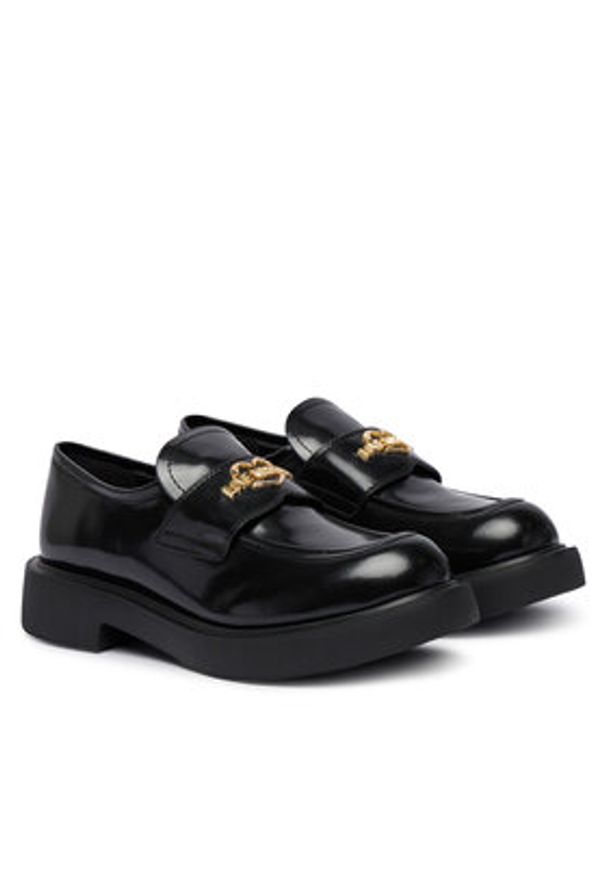 Love Moschino - LOVE MOSCHINO Loafersy JA10404G0NJD0000 Czarny. Kolor: czarny. Materiał: skóra