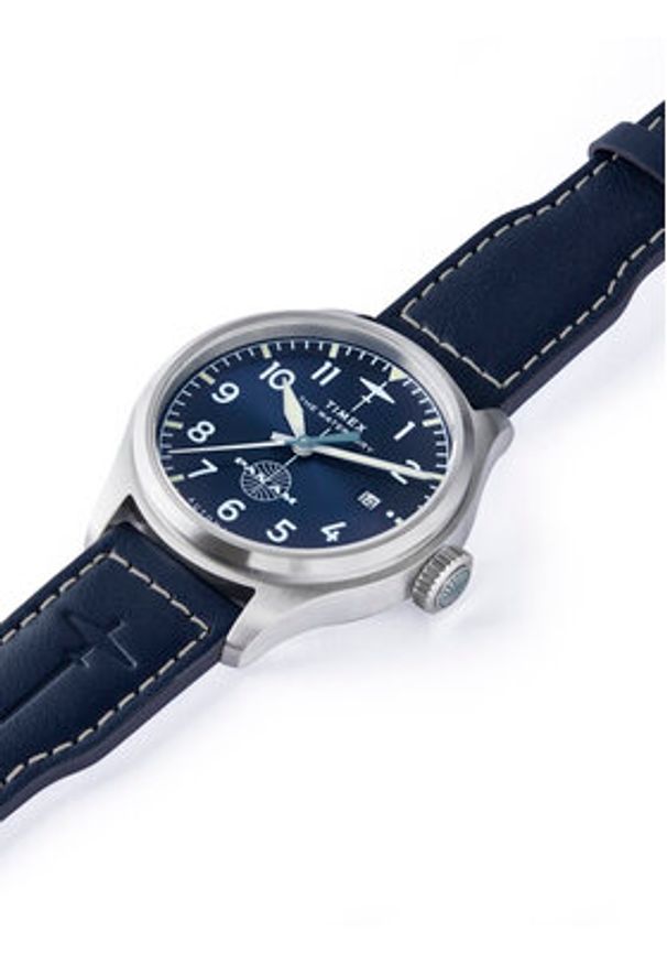 Timex Zegarek Timex x Pan Am® Waterbury Ace TW2Y38800 Granatowy. Kolor: niebieski