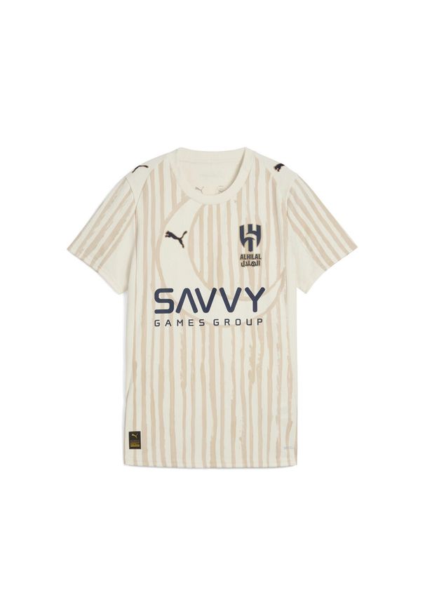 Puma - Damska koszulka KIDSUPER × AL-HILAL SFC PUMA Alpine Snow Club Navy White Blue. Kolor: biały, niebieski, wielokolorowy