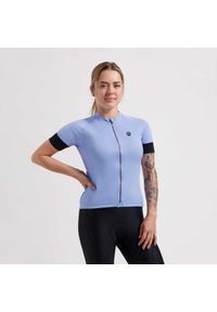 ROGELLI - Koszulka rowerowa damska Rogelli Modesta. Kolor: fioletowy, czarny, niebieski, wielokolorowy. Materiał: materiał