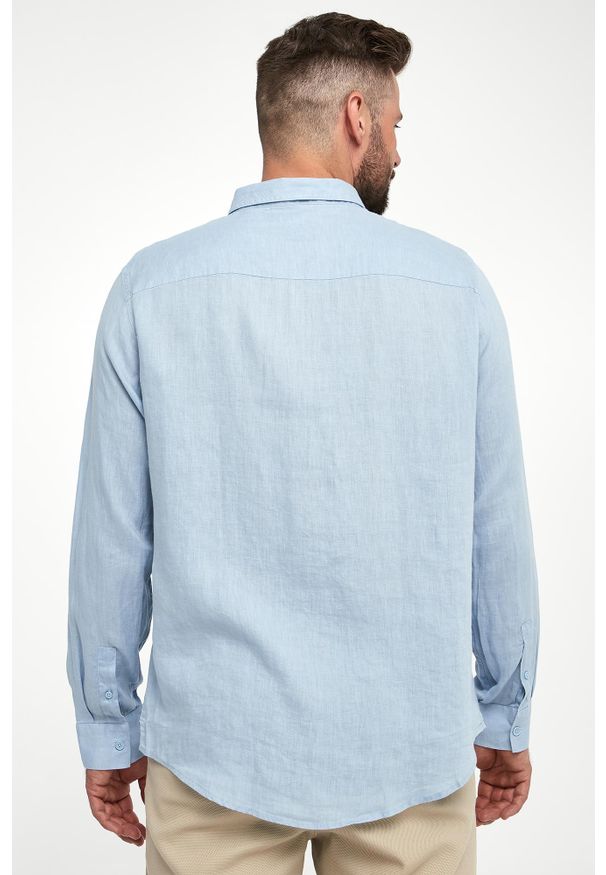 Armani Exchange - Koszula męska lniana ARMANI EXCHANGE. Materiał: len