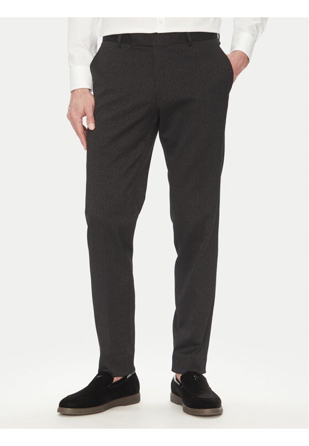 Karl Lagerfeld - KARL LAGERFELD Chinosy 255002 552042 Czarny Slim Fit. Kolor: czarny. Materiał: syntetyk