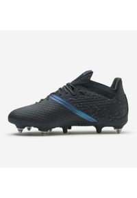 KIPSTA - Buty piłkarskie Kipsta Viralto III 3D Airmesh SG. Kolor: czarny, szary, wielokolorowy. Materiał: dzianina, mesh, zamsz. Szerokość cholewki: normalna. Sport: piłka nożna