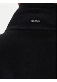 BOSS Płaszcz wełniany H-Hyde 50551078 Czarny Slim Fit. Kolor: czarny. Materiał: wełna #4