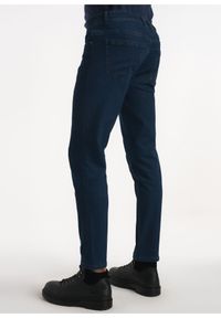 Ochnik - Spodnie męskie. Kolor: niebieski. Materiał: materiał #3