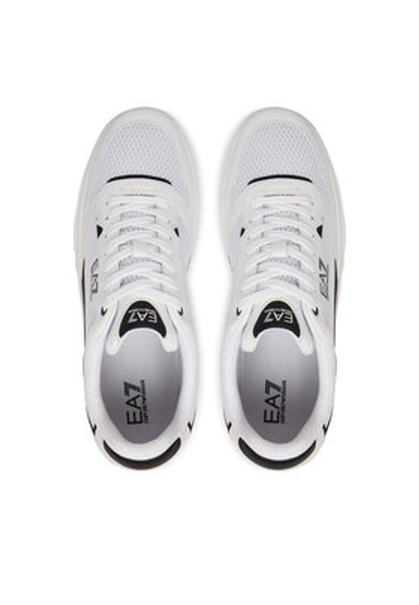 EA7 Emporio Armani Sneakersy 7X000650 AF23102 MZ021 Biały. Kolor: biały. Materiał: skóra