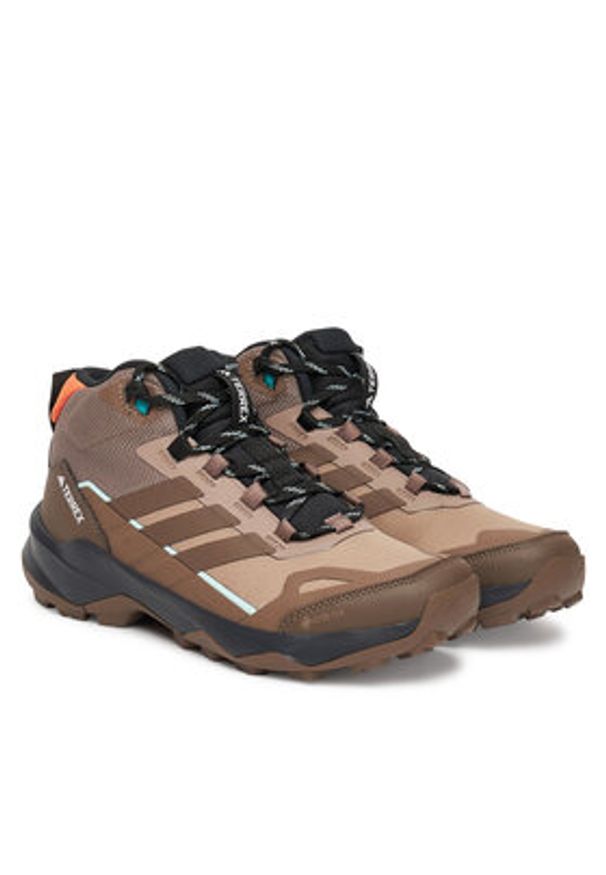 Adidas - adidas Trekkingi Terrex Skychaser AX5 Mid GORE-TEX JH7808 Brązowy. Kolor: brązowy. Materiał: materiał