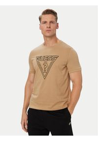 Guess T-Shirt Z6YI20 K5016 Beżowy Regular Fit. Kolor: beżowy. Materiał: bawełna #1