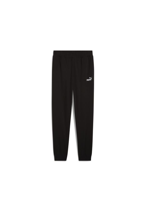 Puma - Męskie spodnie Essentials z logo No. 1 z dżerseju PUMA Black. Kolor: czarny. Materiał: jersey. Sport: fitness