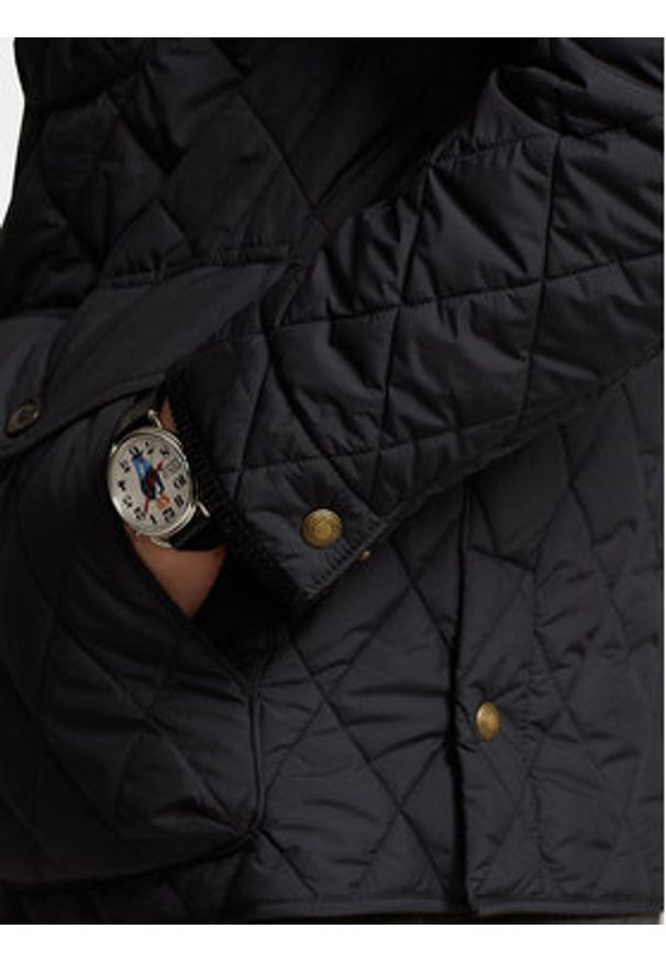 Polo Ralph Lauren Kurtka przejściowa 710847071002 Czarny Regular Fit. Typ kołnierza: polo. Kolor: czarny. Materiał: syntetyk