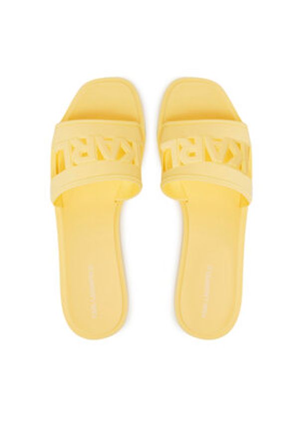 Karl Lagerfeld - KARL LAGERFELD Klapki KL80005T Złoty. Kolor: złoty. Materiał: syntetyk