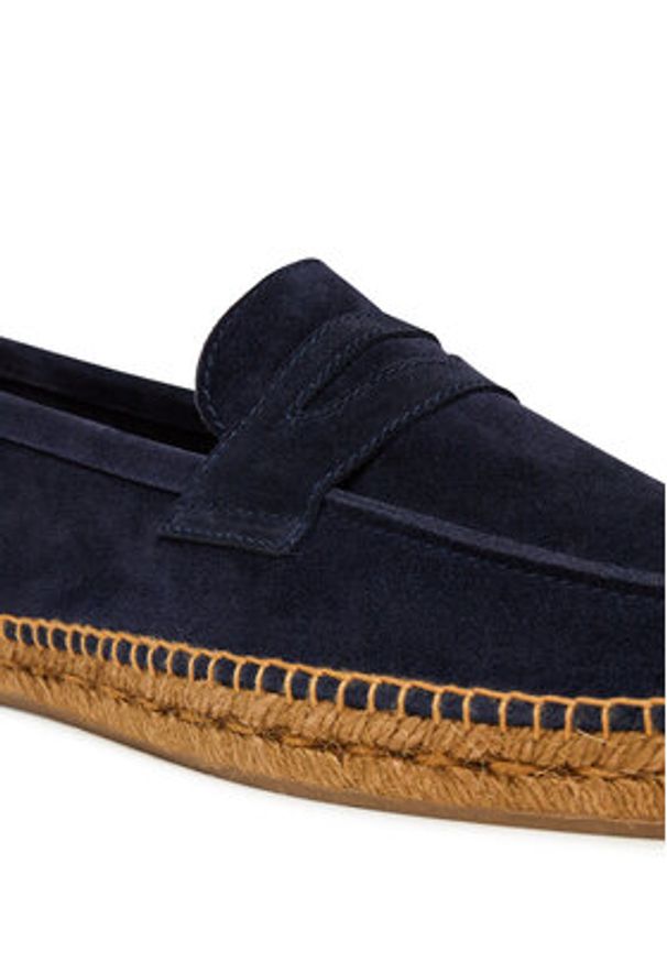 Castañer Espadryle Nacho T/186 23417 Granatowy. Kolor: niebieski. Materiał: zamsz, skóra