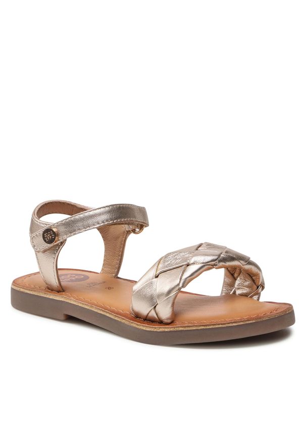 Sandały Gioseppo Leoti 65818 Gold. Kolor: złoty. Materiał: skóra