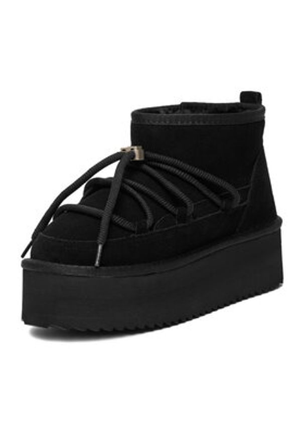 DeeZee Śniegowce W23Q11482 Czarny. Kolor: czarny. Materiał: materiał