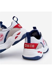 Big-Star - Dziecięce Buty Sportowe Memory Foam System Big Star JJ374269 Białe. Zapięcie: sznurówki. Kolor: biały. Materiał: zamsz, materiał