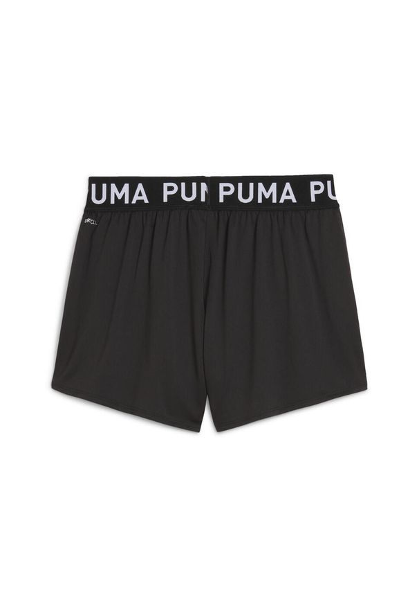 Puma - Damskie szorty z dzianiny 3" PUMA STRONG PUMA Black. Kolor: czarny. Materiał: dzianina. Sport: fitness