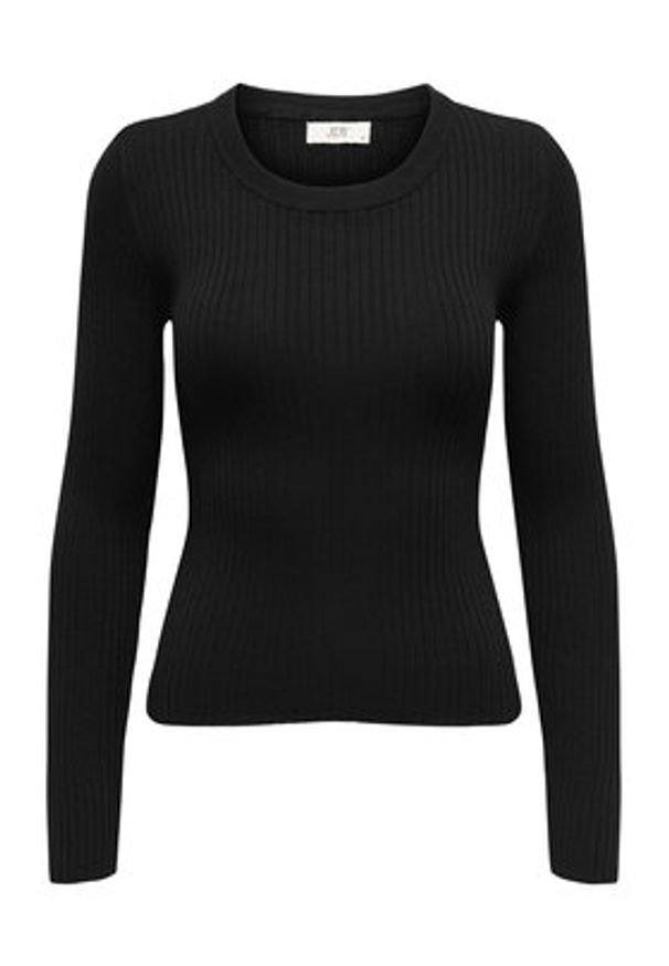 JDY Sweter 15277223 Czarny Regular Fit. Kolor: czarny. Materiał: wiskoza