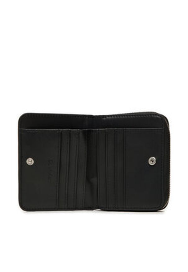 Calvin Klein Mały Portfel Damski Ck Must Md Zip Around_Caviar K60K612831 Czarny. Kolor: czarny. Materiał: skóra