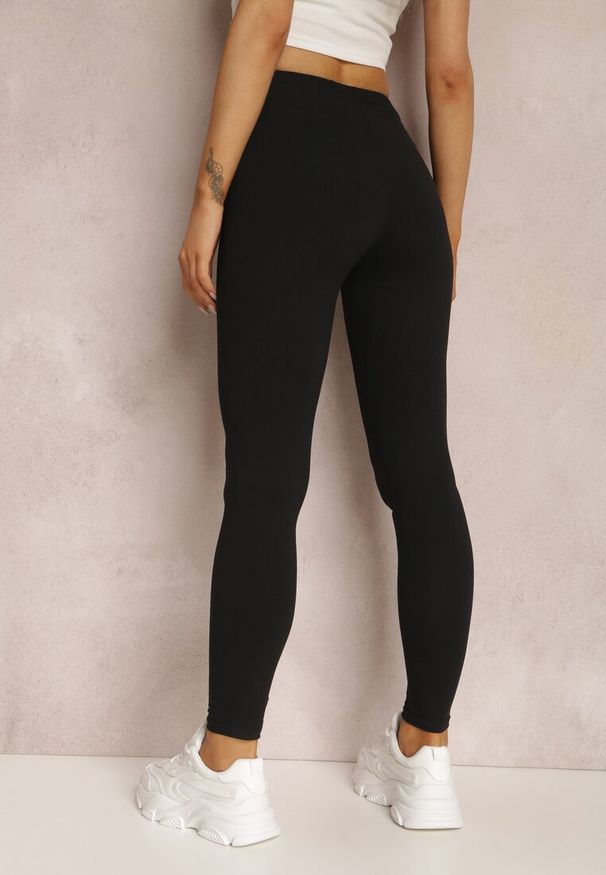 Renee - Czarne Legginsy Lepheilise. Kolor: czarny. Materiał: dzianina