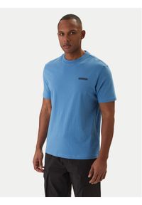 Napapijri T-Shirt Smallbox NP0A88TR Niebieski Regular Fit. Kolor: niebieski. Materiał: bawełna #1