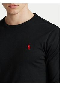 Polo Ralph Lauren Longsleeve Classics 710671468001 Czarny Custom Slim Fit. Typ kołnierza: polo. Kolor: czarny. Materiał: bawełna. Długość rękawa: długi rękaw