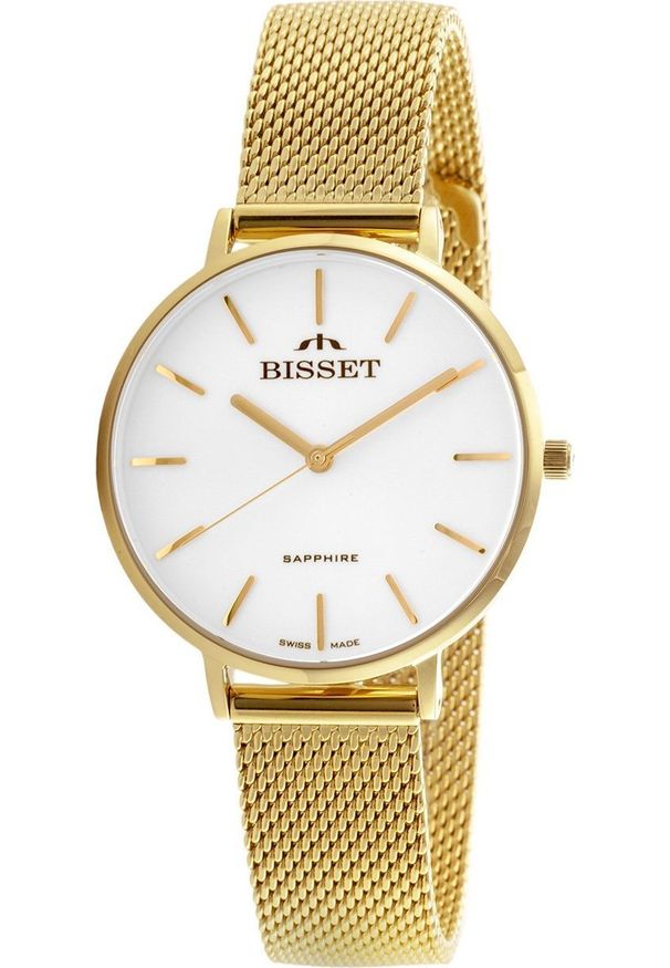 Zegarek Bisset Szwajcarski zegarek damski Bisset BSBF32 złoty st. Kolor: złoty