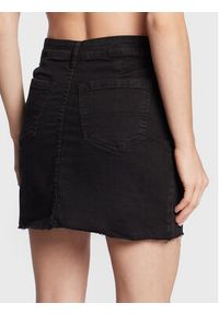 Brave Soul Spódnica jeansowa LSKD-494DRIES Czarny Regular Fit. Kolor: czarny. Materiał: bawełna #4